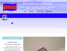 Tablet Screenshot of eco-energie-concept.fr